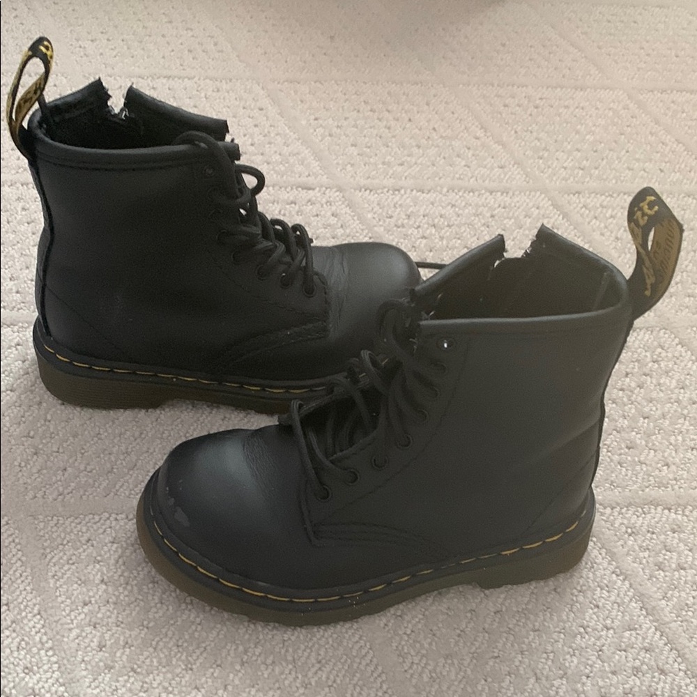 Dr. Martens Black Leather Boots
